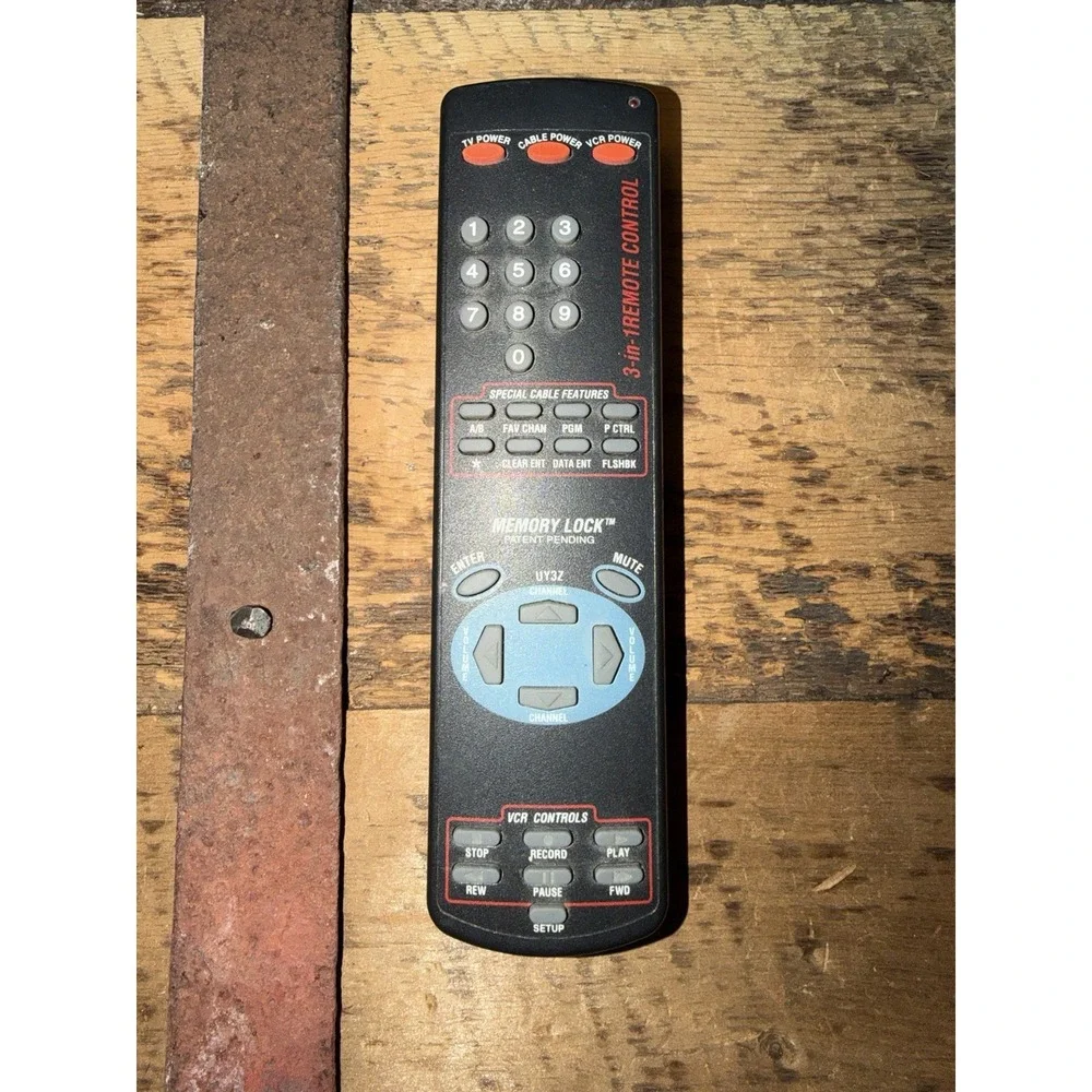 US ELECTRONICS 139050012113 017 3-IN-1 MEMORY LOCK Remote Control Cable Tested